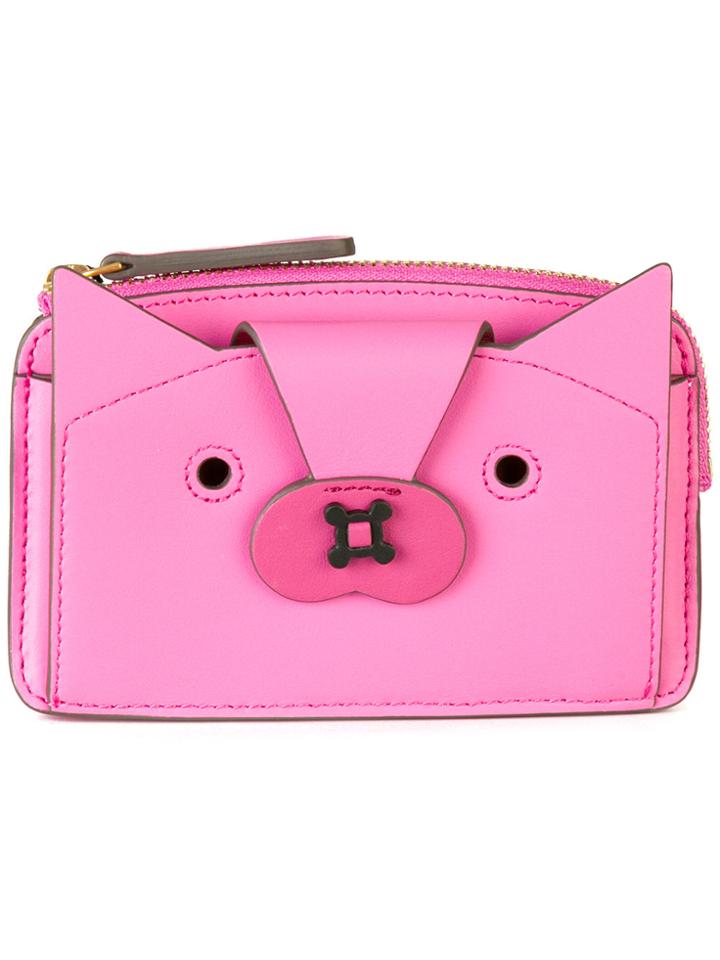Anya Hindmarch Fox Compact Purse - Pink & Purple