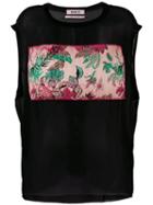 Marna Ro - Floral Blouse - Women - Silk - S, Black, Silk