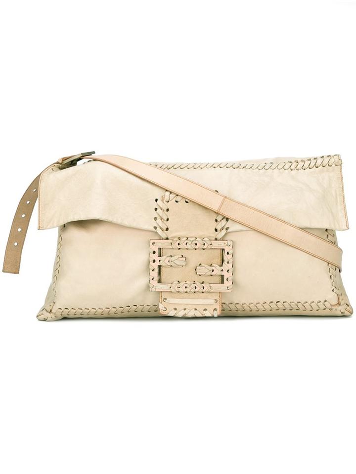 Fendi Vintage 'baguette' Shoulder Bag, Women's, Nude/neutrals