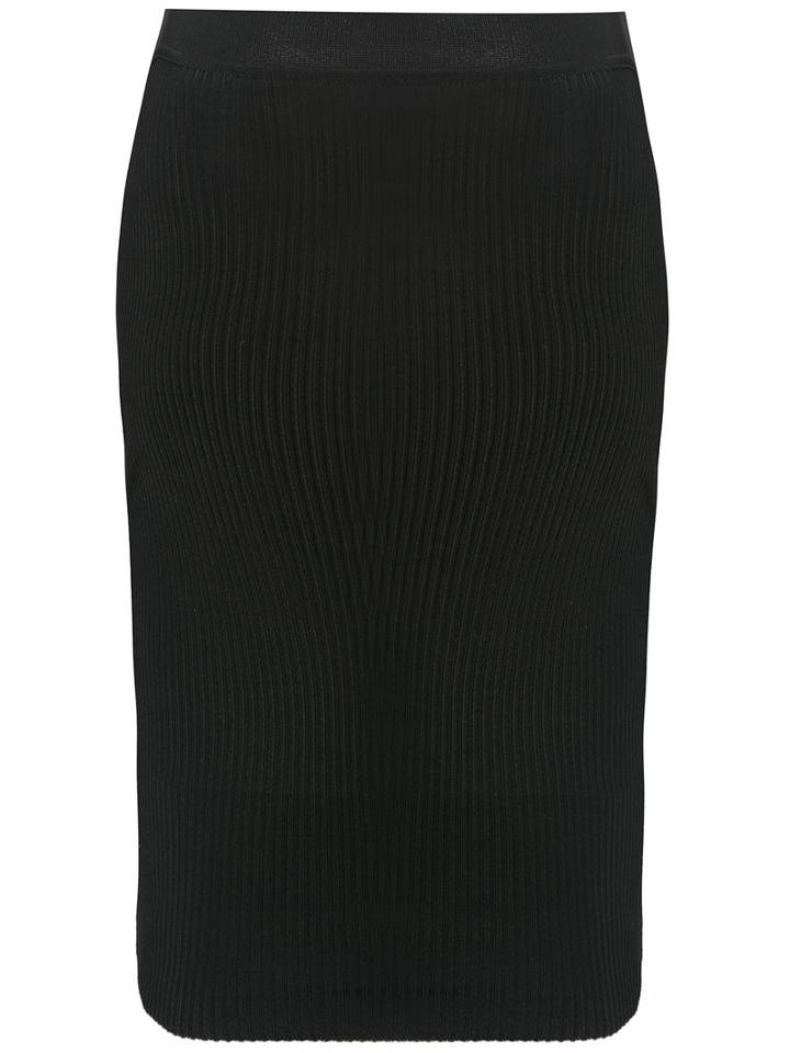 Cecilia Prado - Knitted Skirt - Women - Acrylic/lurex/viscose - M, Black, Acrylic/lurex/viscose