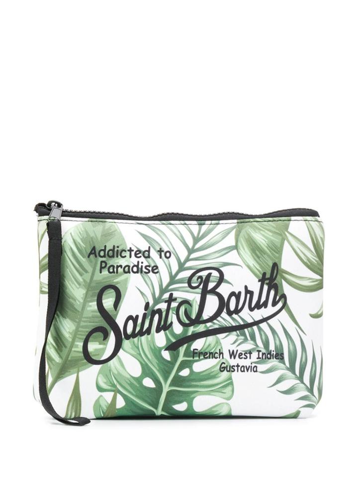 Mc2 Saint Barth Jumbo Leaves Wash Bag - White