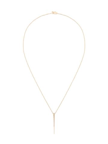 Tejen Fluted Pave Pendant - Metallic
