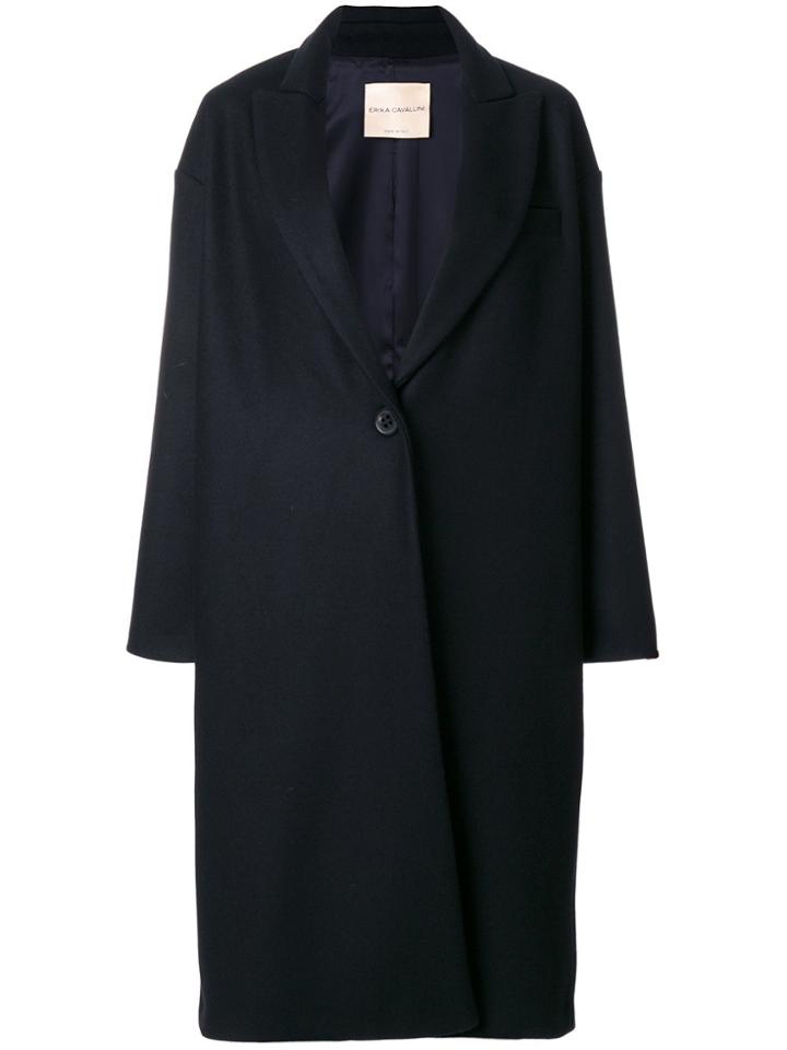 Erika Cavallini Long Coat - Blue