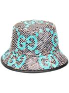Gucci Sequinned Gg Bucket Hat - Blue