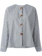 J.w. Anderson Bow Detail Striped Shirt