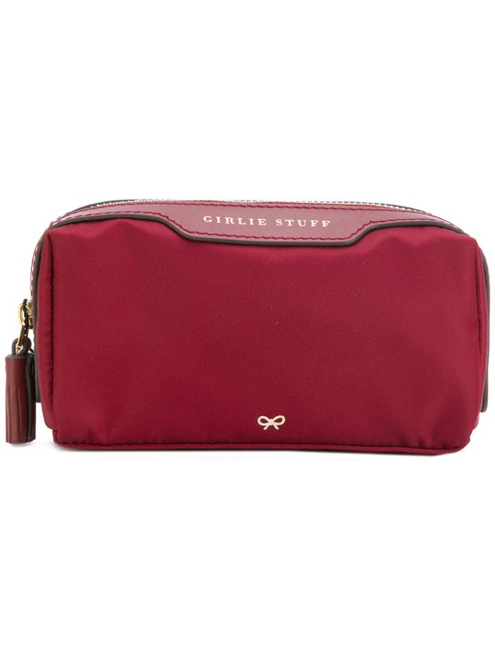 Anya Hindmarch Girlie Stuff Make-up Bag - Red