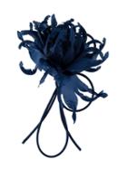 P.a.r.o.s.h. Flower Brooch, Adult Unisex, Blue, Viscose