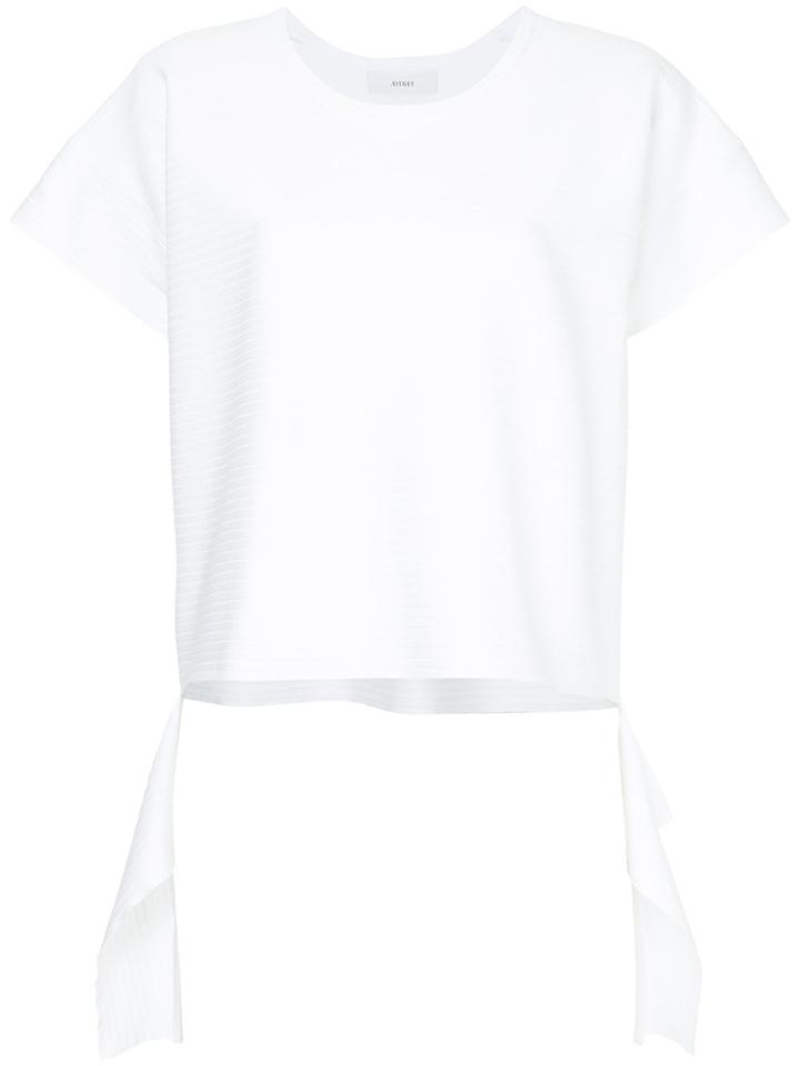 Astraet Cut Away Hem T-shirt - White