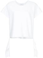 Astraet Cut Away Hem T-shirt - White