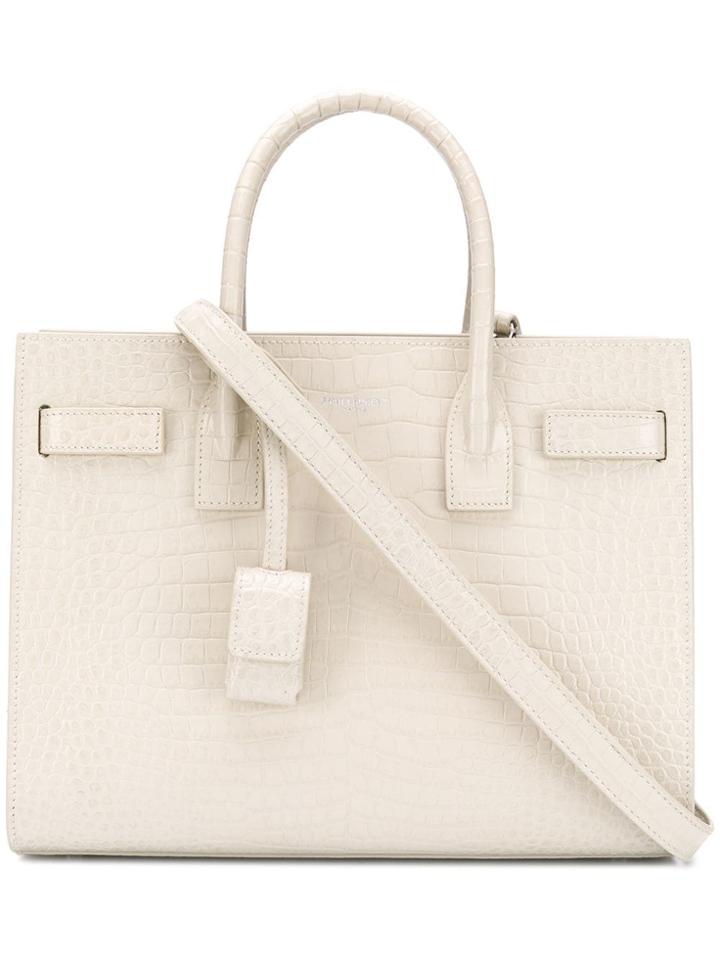 Saint Laurent Sac De Jour Tote Bag - Neutrals