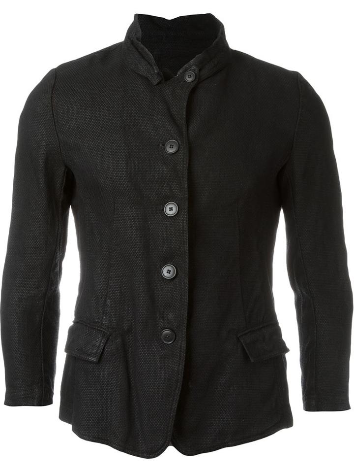 Rundholz Banded Collar Fitted Jacket