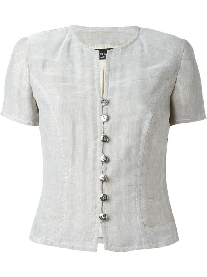 Jean Louis Scherrer Vintage Short Sleeved Jacket - Grey