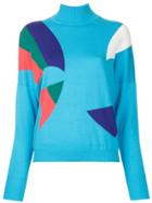 Delpozo Block Colour Sweater - Blue