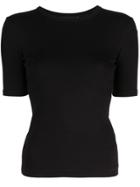 Helmut Lang Ribbed T-shirt - Black