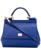 Dolce & Gabbana - Mini Sicily Shoulder Bag - Women - Leather - One Size, Blue, Leather