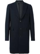 Paul Smith Single Breasted Coat, Men's, Size: 48, Blue, Cupro/wool