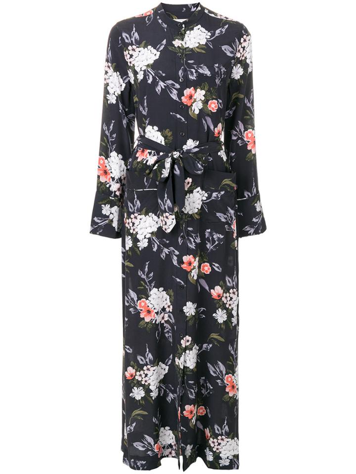 Equipment Floral Britten Maxi Dress - Blue