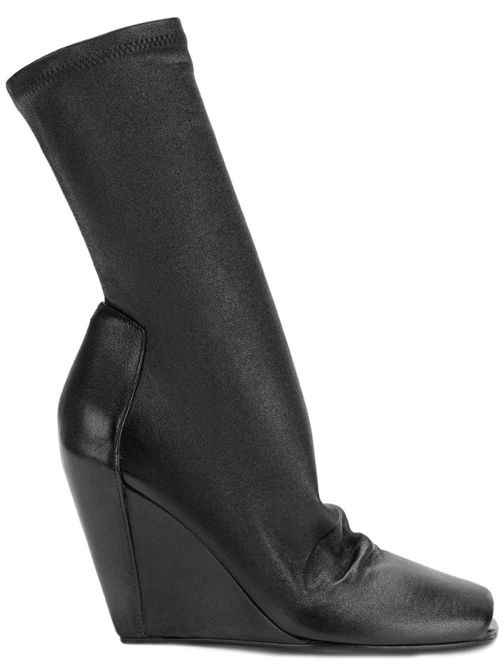Rick Owens Sock Wedge Booties - Black