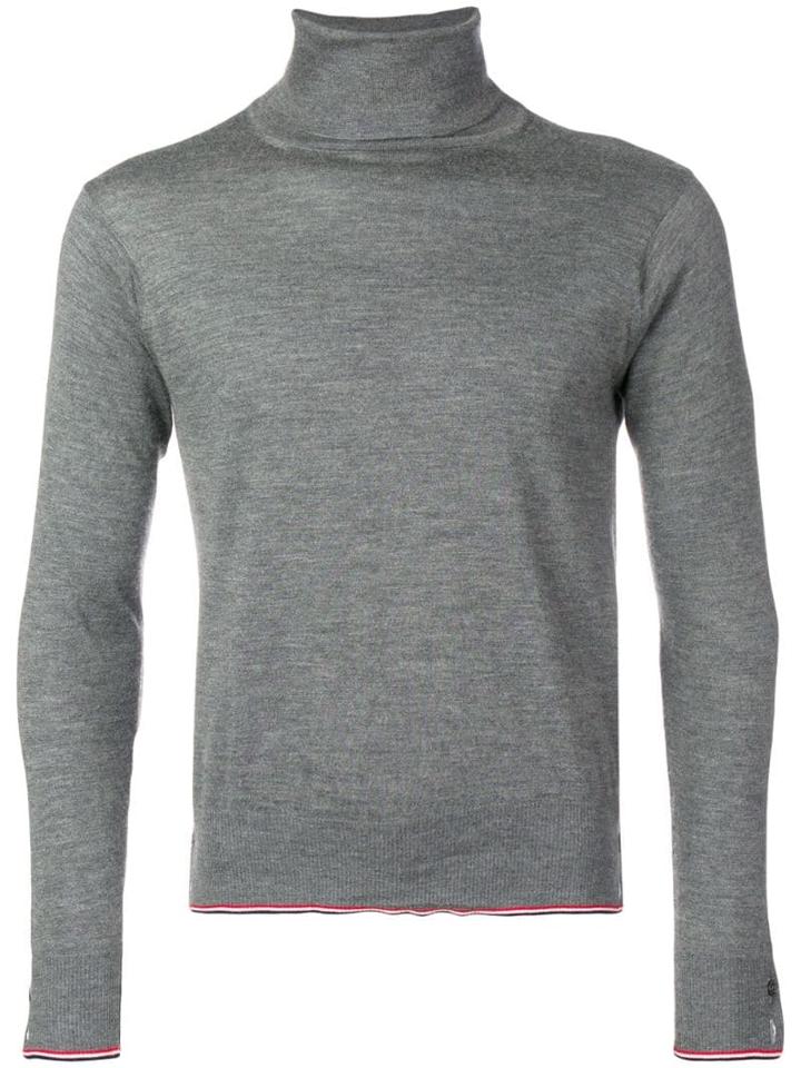 Thom Browne Classic Cashmere Turtleneck Pullover - Grey