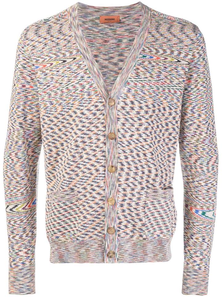 Missoni V-neck Cardigan - Nude & Neutrals