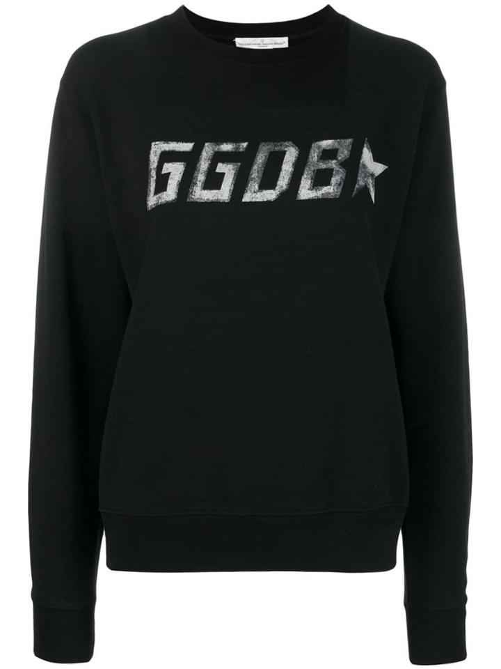 Golden Goose Printed Logo Sweatshirt - Black