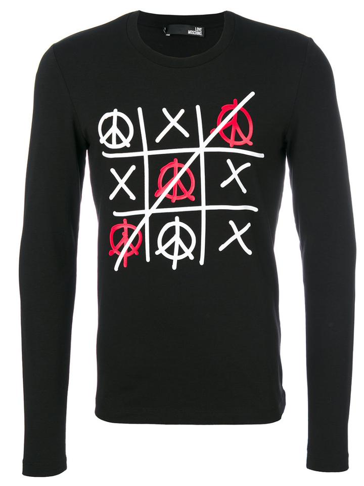 Love Moschino - Printed T-shirt - Men - Cotton/spandex/elastane - Xl, Black, Cotton/spandex/elastane