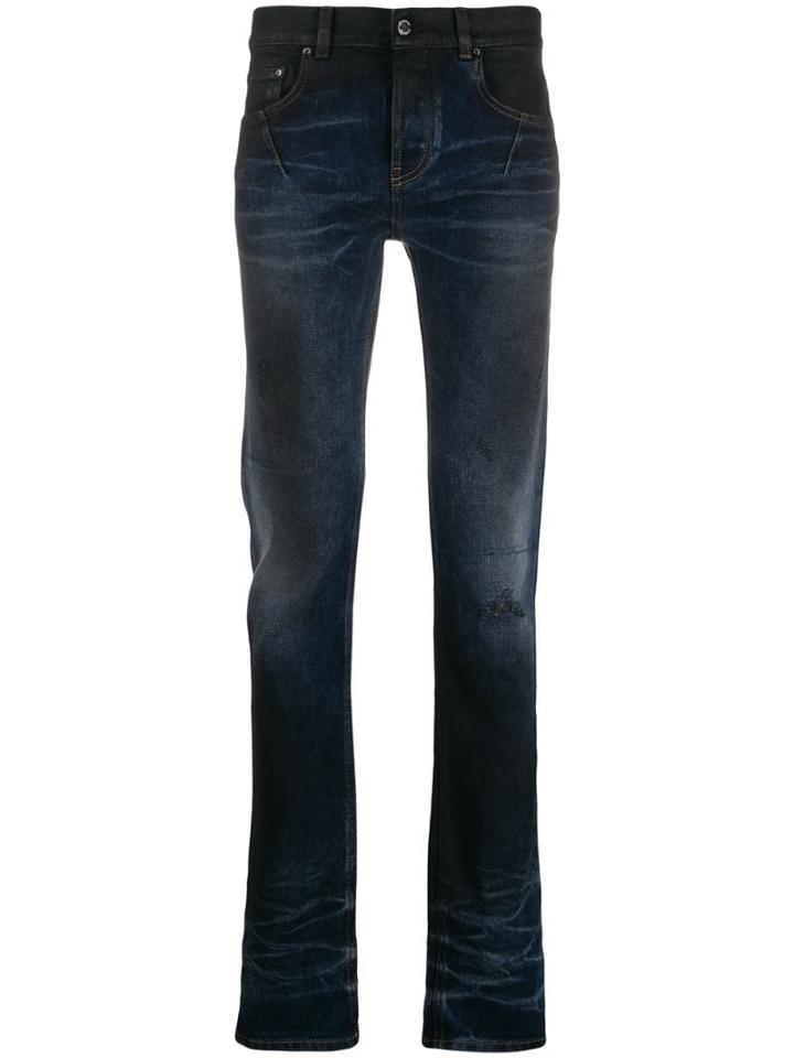 Les Hommes Slim Fit Denim Jeans - Blue