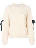Red Valentino Lace-up Detail Jumper - Nude & Neutrals