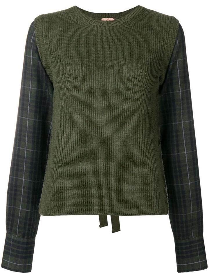 Nº21 Tie Back Jumper - Green
