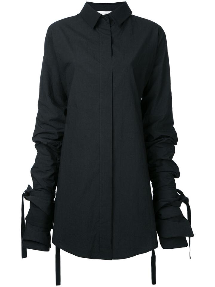 Strateas Carlucci - Veil Macro Shirt - Women - Cotton - S, Black, Cotton