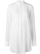 Givenchy Pleated Bib Shirt - White