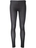 Marcelo Burlon County Of Milan - Simple Leggings - Women - Polyester/spandex/elastane - M, Black, Polyester/spandex/elastane