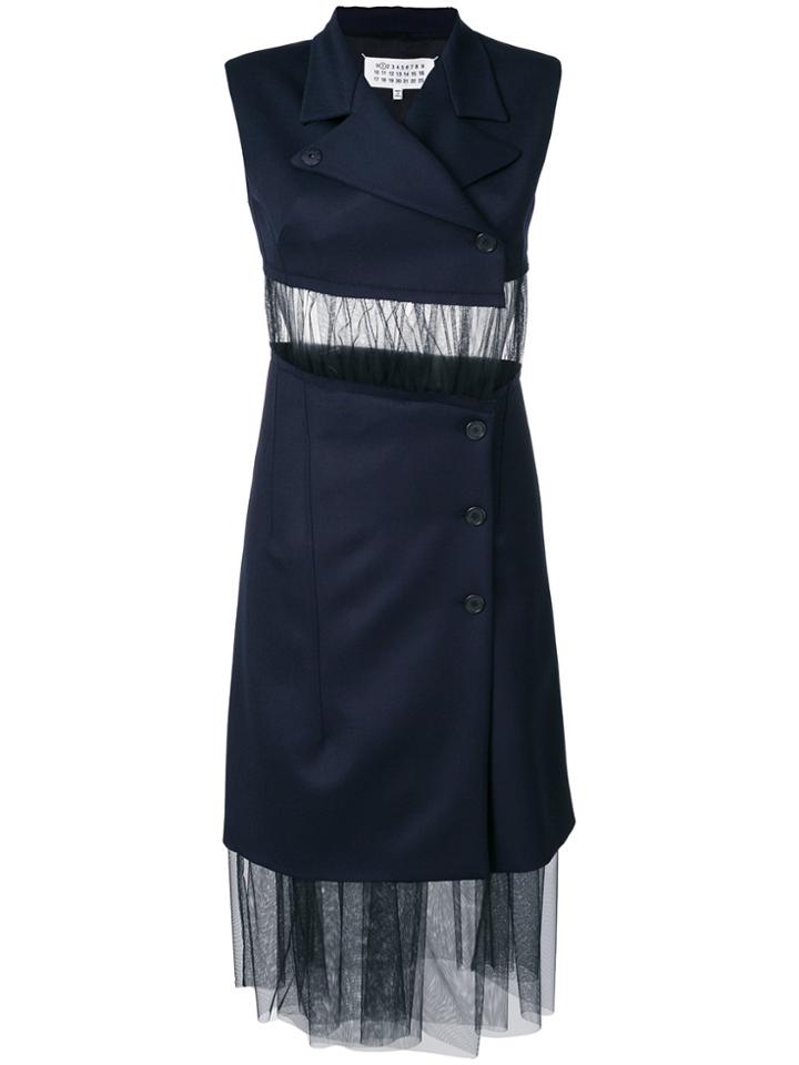 Maison Margiela Double-breasted Fitted Dress - Blue