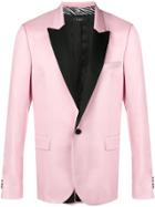 Amiri Satin Suit Jacket - Pink