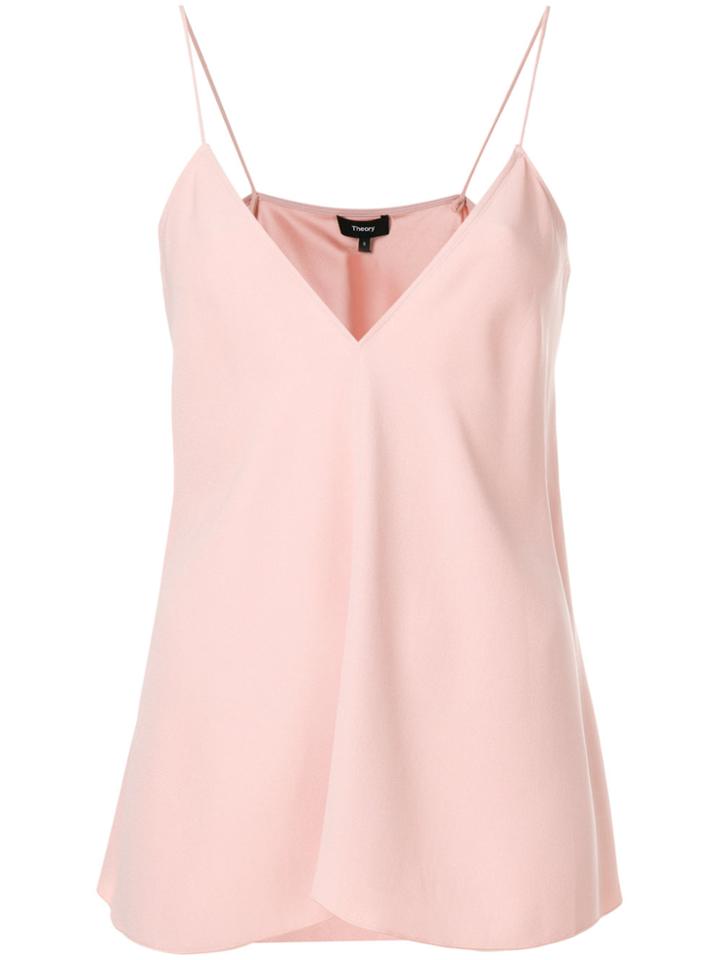 Theory V-neck Camisole - Pink & Purple