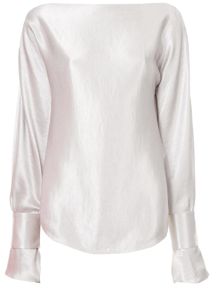 Christopher Esber Boat Neck Blouse - Metallic