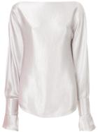 Christopher Esber Boat Neck Blouse - Metallic