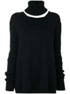 Société Anonyme - Detachable Roll-neck Jumper - Women - Merino - S, Black, Merino