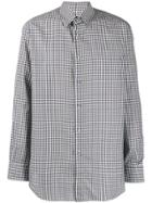 Brioni Ginham Print Shirt - Blue