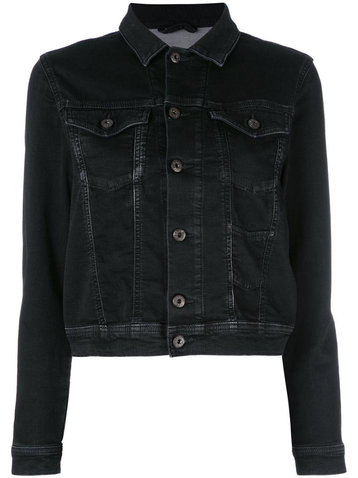 Diesel 'niner' Denim Jacket, Women's, Size: Xxs, Black, Cotton/polyester/spandex/elastane