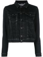 Diesel 'niner' Denim Jacket, Women's, Size: Xxs, Black, Cotton/polyester/spandex/elastane