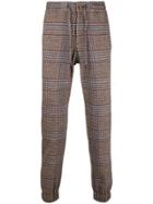 Etro Checked Joggers - Brown