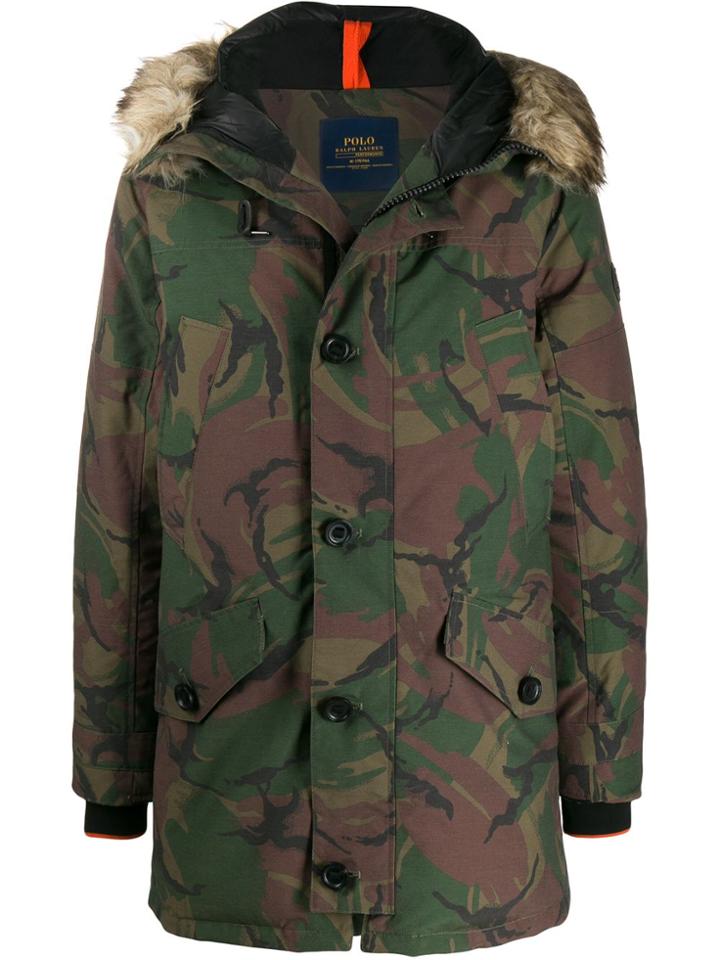 Polo Ralph Lauren Camouflage Print Coat - Green