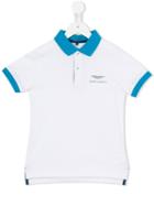 Aston Martin Kids Logo Print Polo Shirt, Boy's, Size: 6 Yrs, White