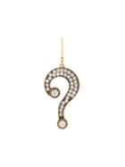 Marc Jacobs Question Mark Earring, Women's, Metallic