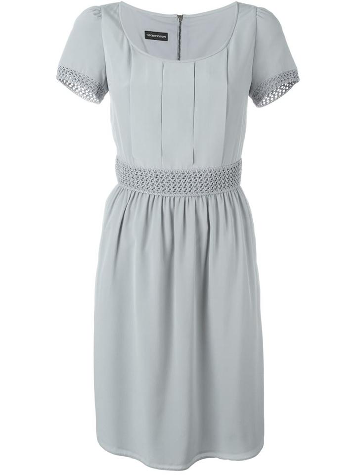 Emporio Armani Pleated Detail Dress