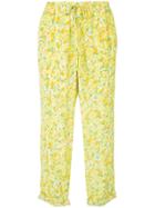 Boutique Moschino Printed Cropped Trousers - Yellow & Orange