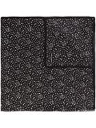 Saint Laurent Star Print Scarf, Women's, Black, Silk/cashmere