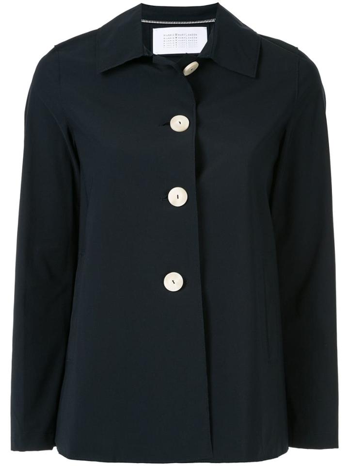 Harris Wharf London Loden Light Technic Jacket - Blue