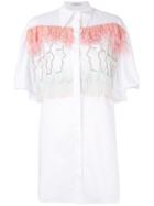 Vivetta Bead And Feather-embellished Shirt - White